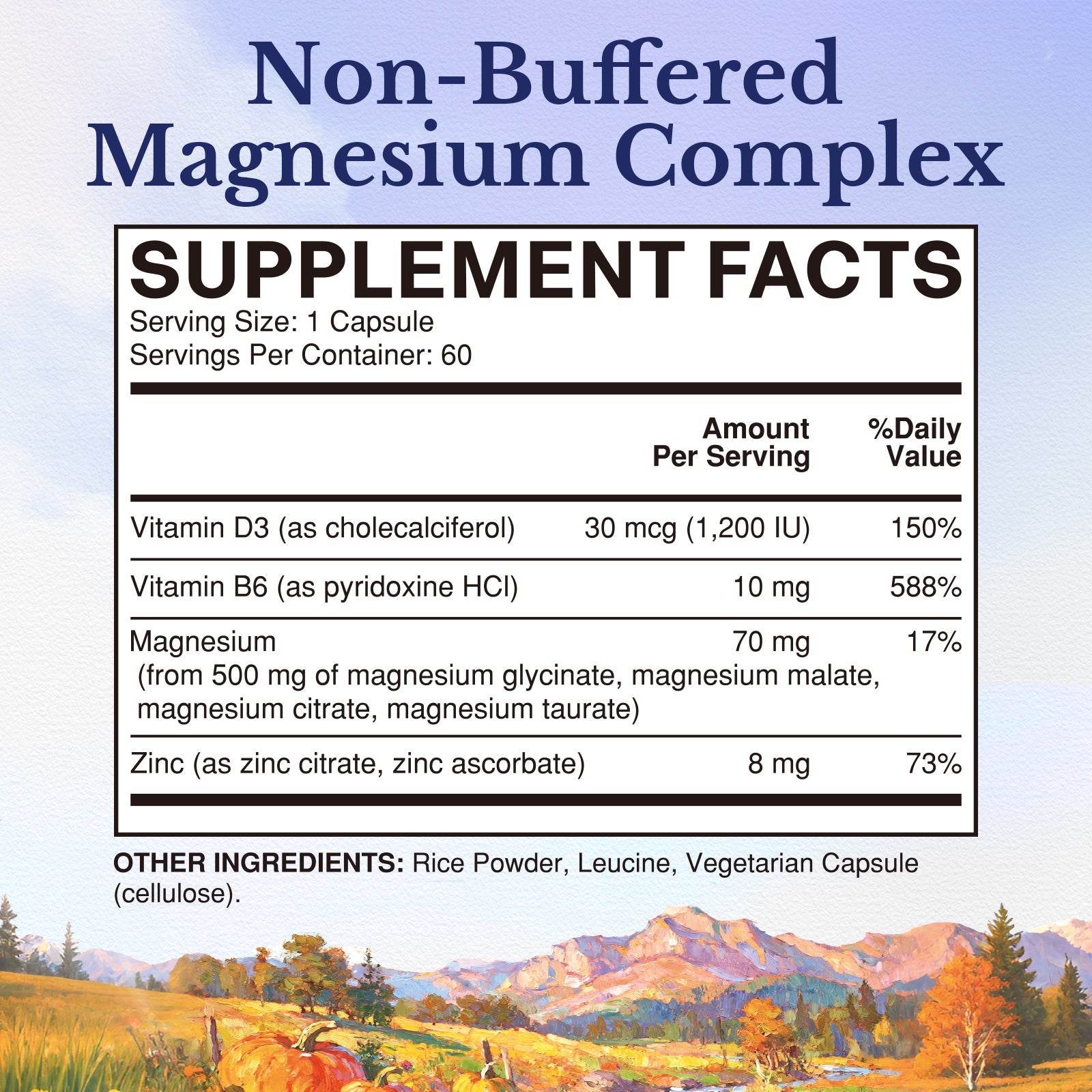 Magnesium Zinc with D3 & B6