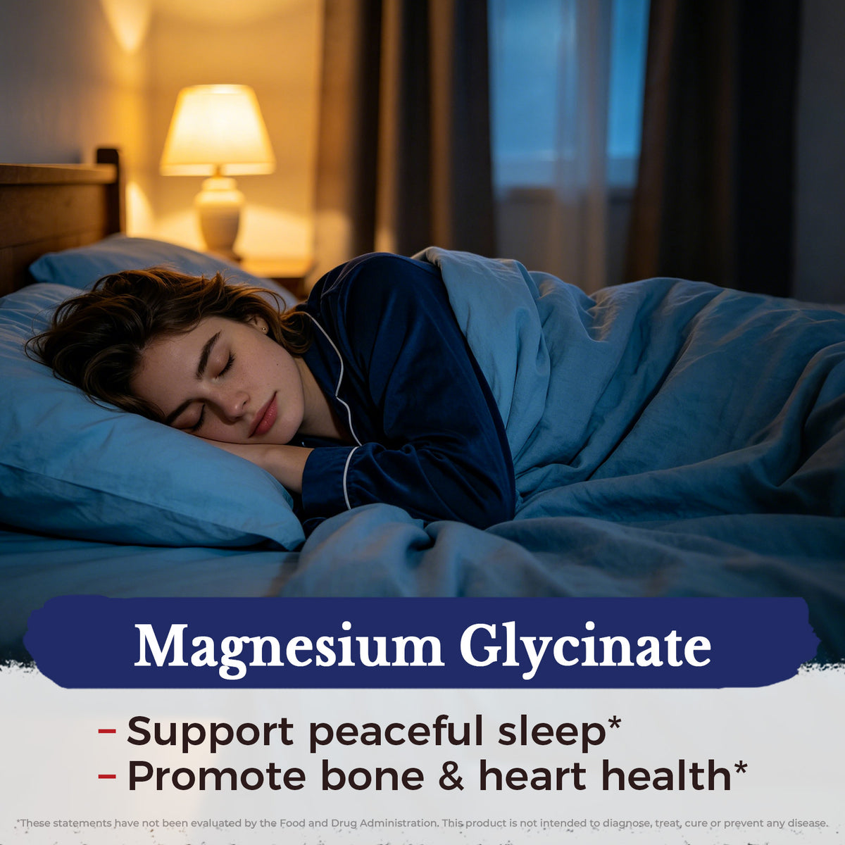 Magnesium Glycinate Supports Peaceful Sleep and Promotes Bone and Heart Health