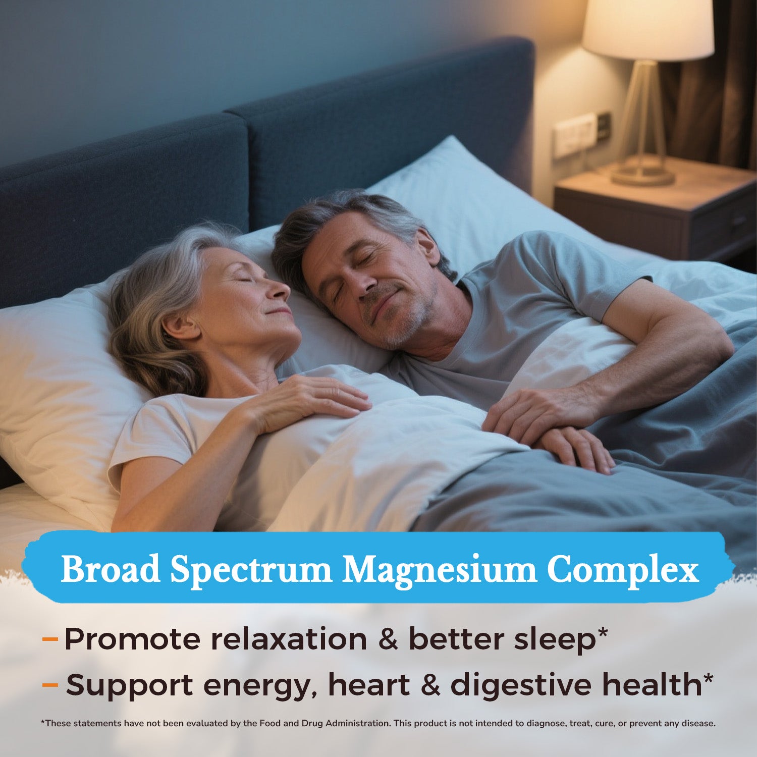 Magnesium Complex Support Peaceful Sleep, Energy Heart Nerve Health