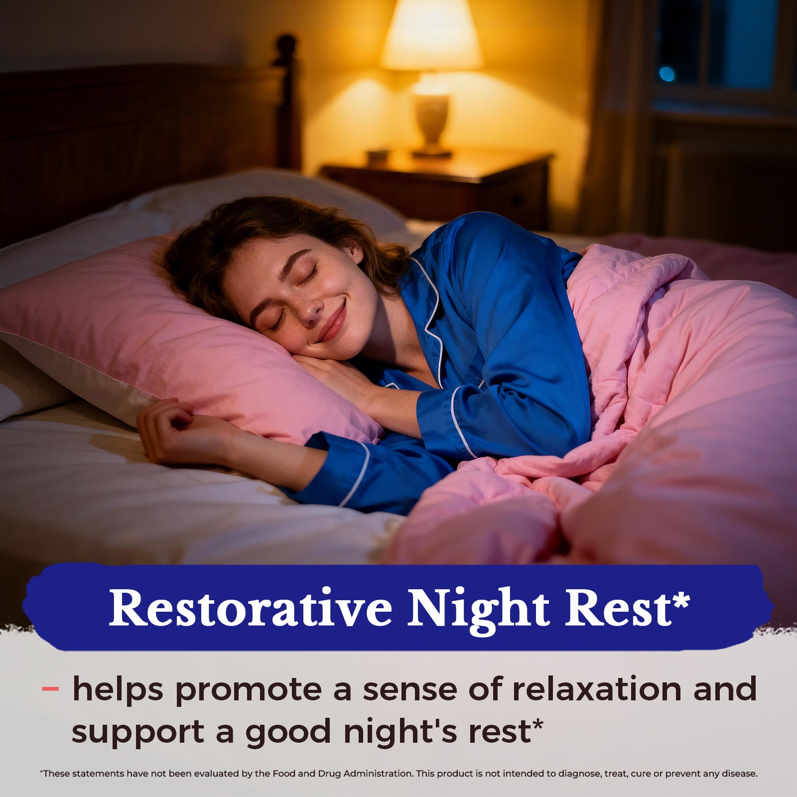 Helps promote a sense of relaxation and support a good night’s rest