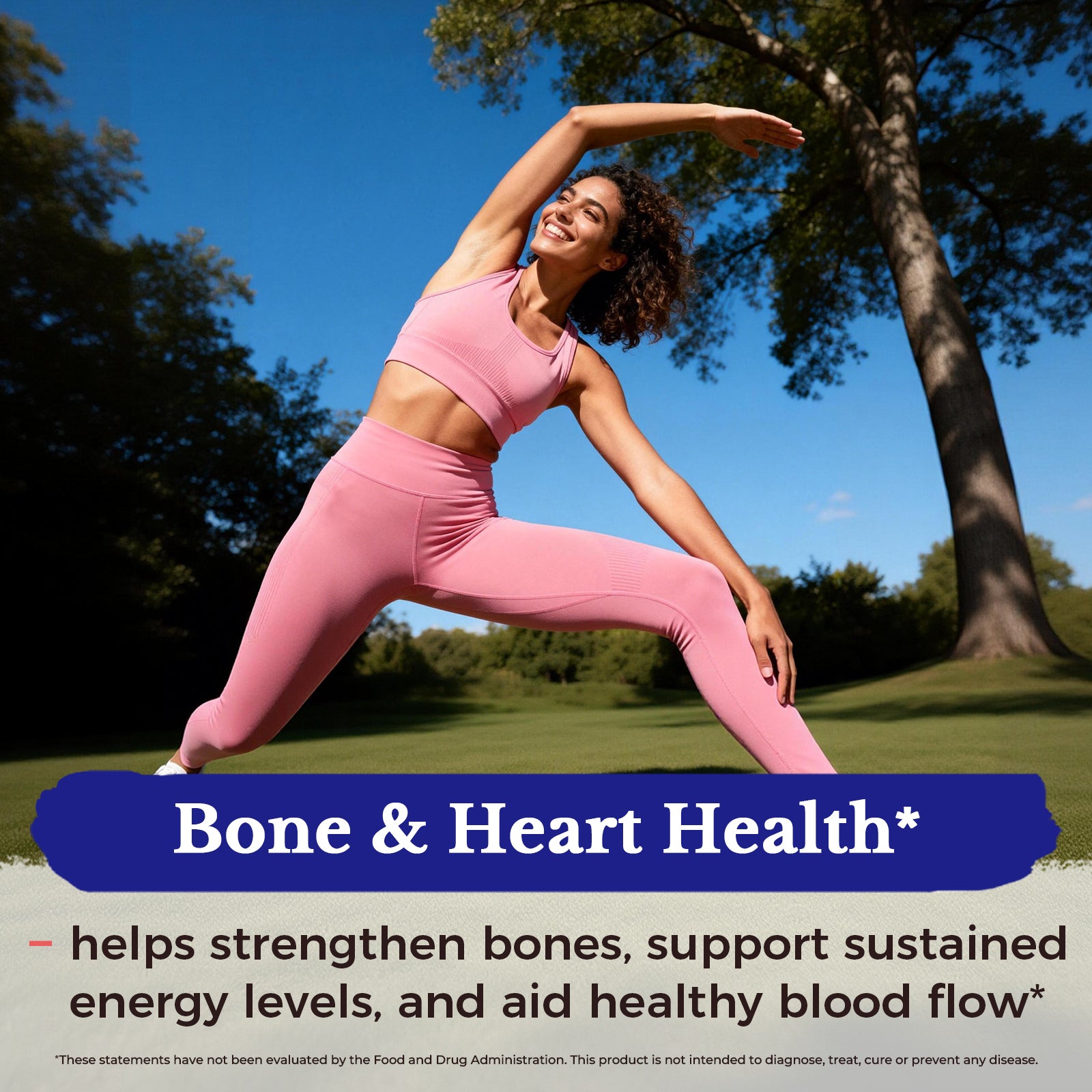 Helps strengthen bones, support sustained energy levels, and aid healthy blood flow
