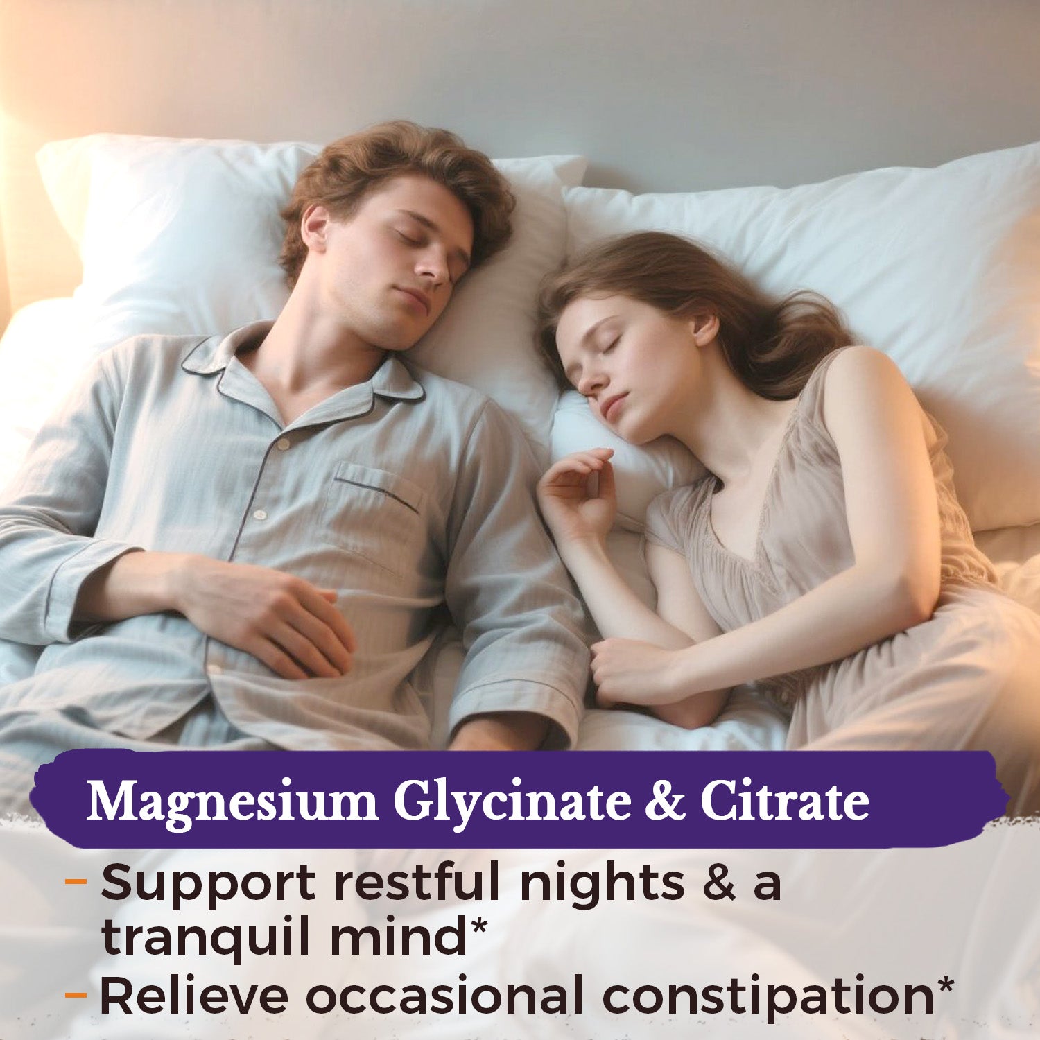Magnesium Glycinate & Citrate Support Restful Nights & Occasional Constipation Relief