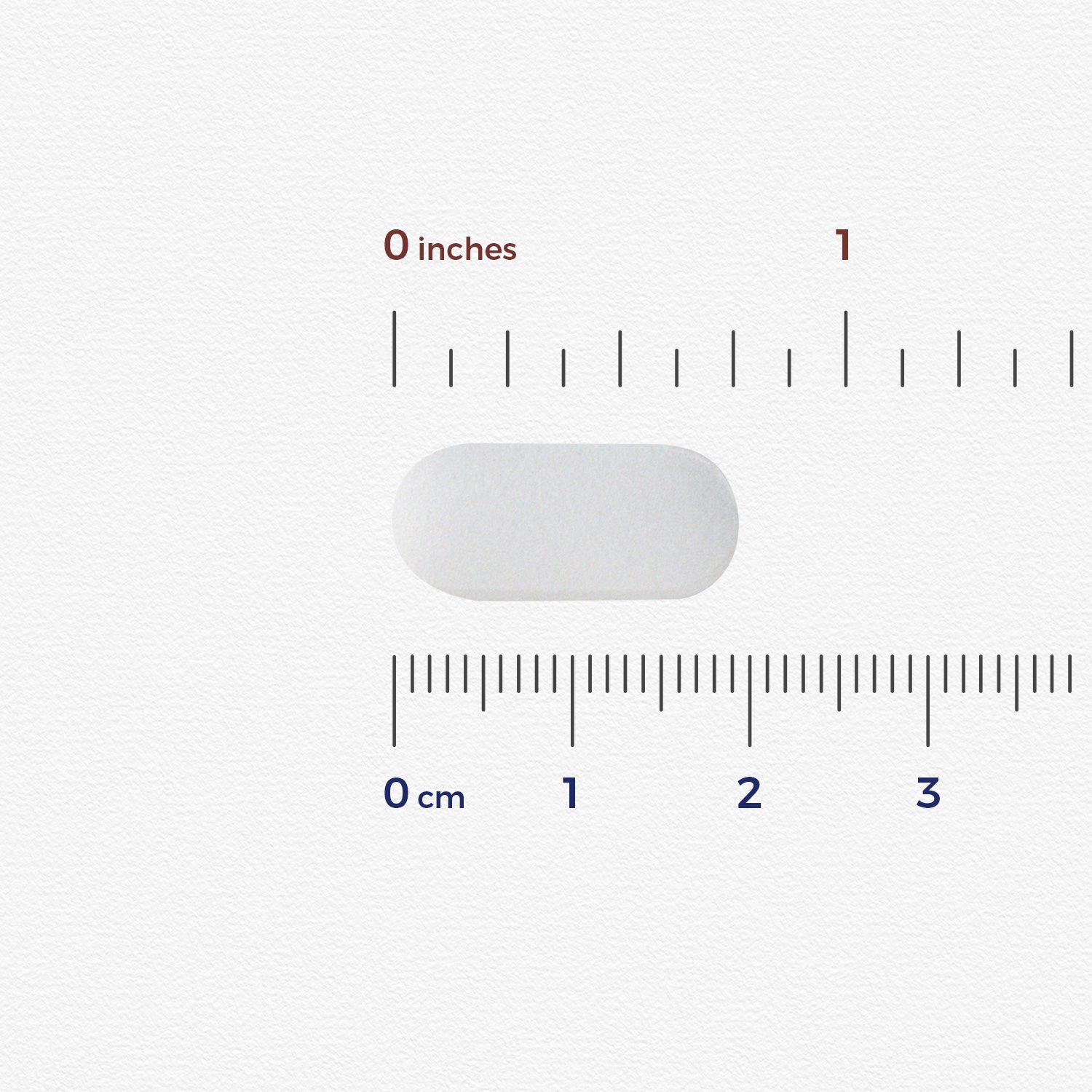 Tablet size: about 0.8 inches