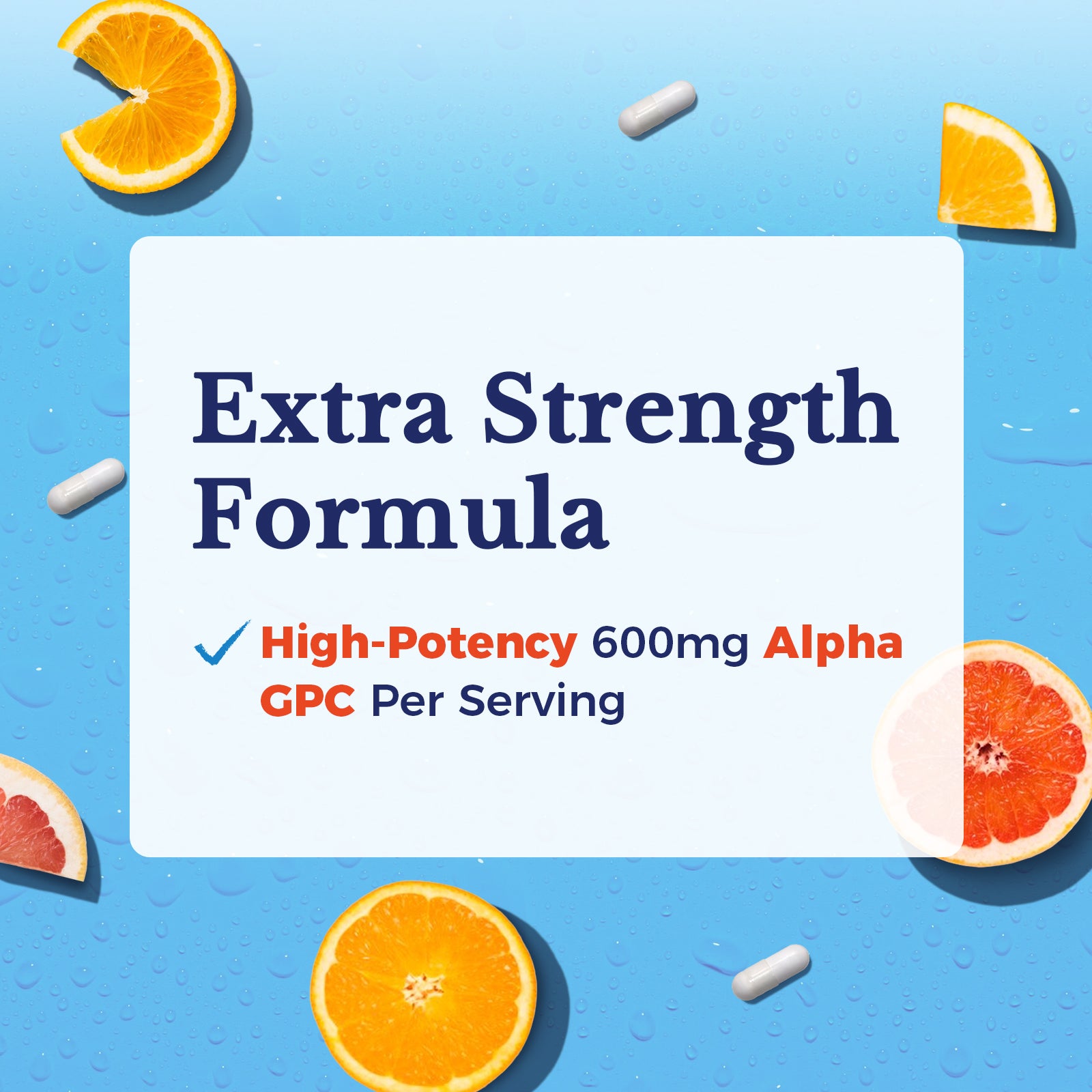 Vitalitown Alpha GPC Extra Strength 600mg Per Two Capsules
