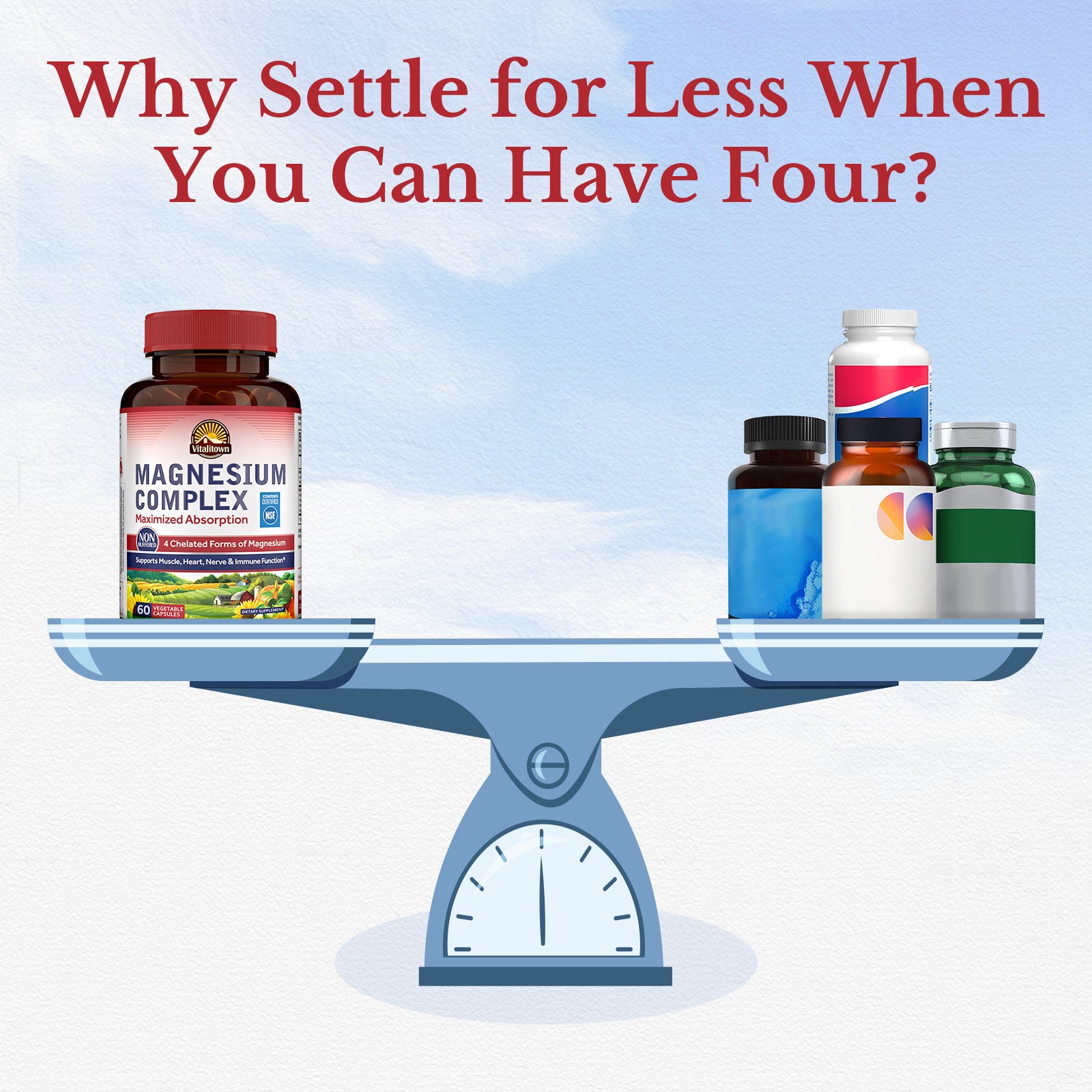 Why settle for less when you can have four premium forms in one formula?