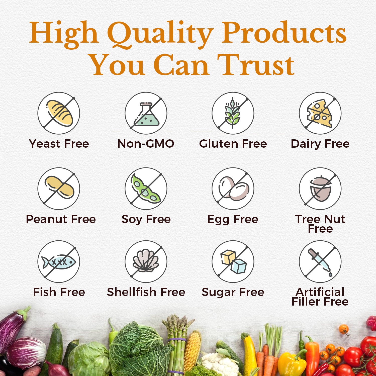 Vitalitown Supplement Non-GMO Soy Free No Artificial Fillers